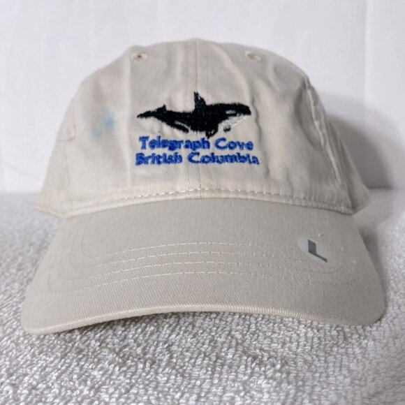 5/$25 Telegraph Cove British Columbia Beige Embroidered Adjustable Fit Ball Cap - Picture 2 of 14